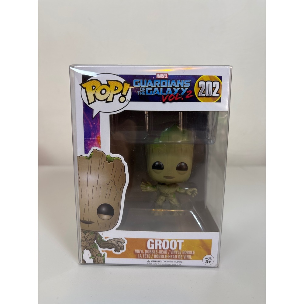 Funko Pop Marvel Guardians of the Galaxy Vol 2 Groot 202 Vinyl Protector